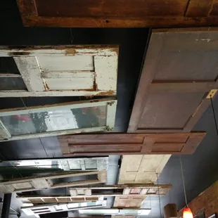 Doors on the ceiling. Wacky.