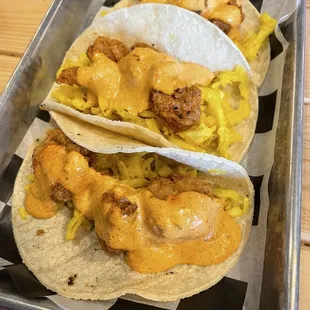 Shrimp tacos