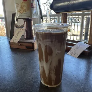 Iced Vietnamese coffee is on point today!