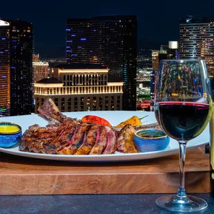 Tomahawk with Caymus at VooDoo Steak - Rio Las Vegas