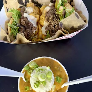 Dirty Shrimp Po Boy &amp; Crawfish Etouffe