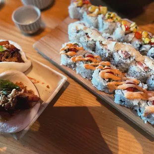 Sushi &amp; steam buns