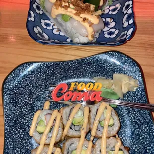 Exclusive Lakewood Maki Roll and Exclusive Futomaki Surf N Turf Roll