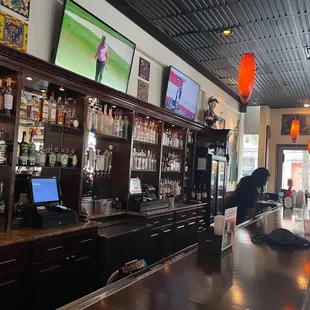 Bar stocked &amp; ready to serve