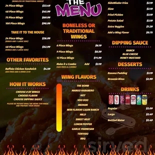 the menu