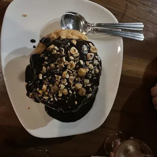 Top view of the dessert.