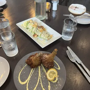 Artichoke and caesar salad