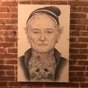Bill Murray bathroom wall art (Men&apos;s Restroom)