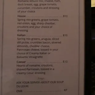 Salad/Soup