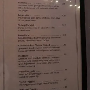 Appetizers