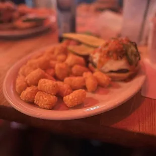 Hells Fury Burger and French Fries