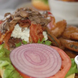 Blue Shroom Burger