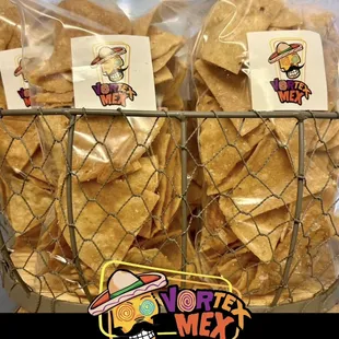 fresh fried corn tortilla chips