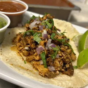 pollo asado taco