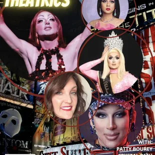 a poster for a show with a variety of performers