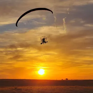 Powered Paragliding near Fresno Sunset