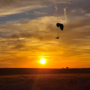 Powered Paragliding near Fresno Sunset