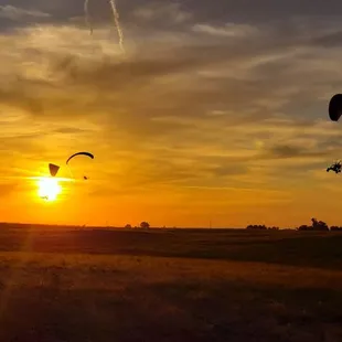Powered Paragliding near Fresno Sunset