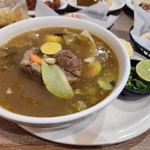 Sopa de Res - It is Huge!  Taste delicious.