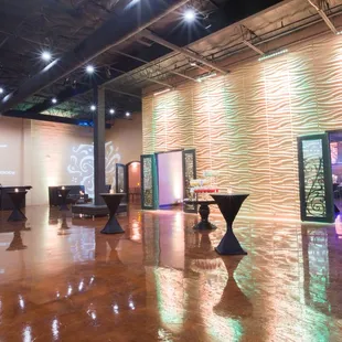 Expansive pre-function, lobby area