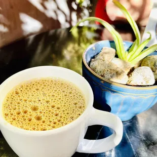 Regular coffee sweetened with Italian cream