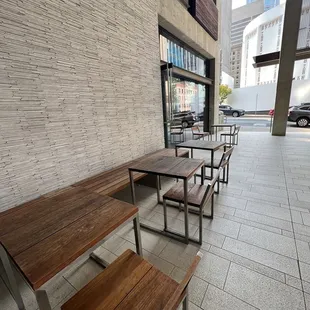 Outside seating