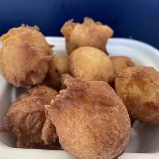 Pineapple andagi without the sauce