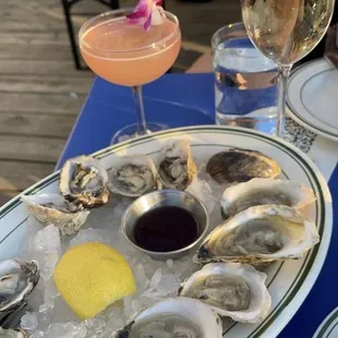 6 Shucked East Coast Oysters 6 Shucked West Coast Oysters