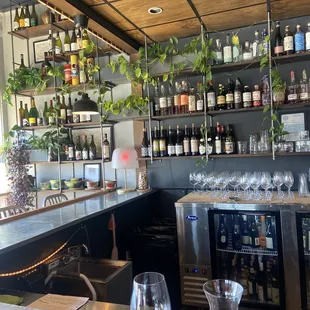 The front of bar area