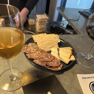 Build your own charcuterie from their cases inside!