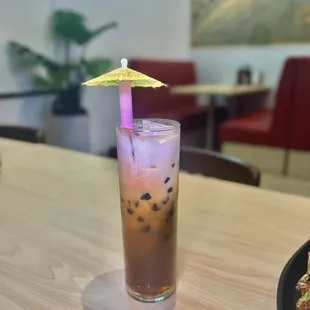 Thai Boba Iced Tea ($5.25)