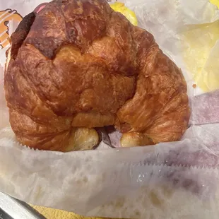 Bacon, egg, cheese croissant