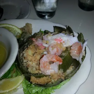 Seafood Stuffed Mushrooms