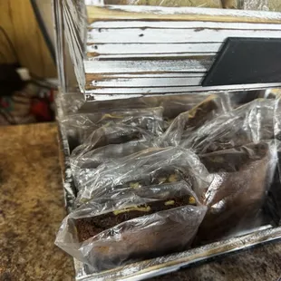 Fresh baked brownies and cookies so yum