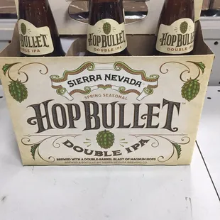 a box of hop bullet beer