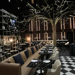 Really elegant dining room.