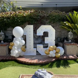 Awesome number marquees!