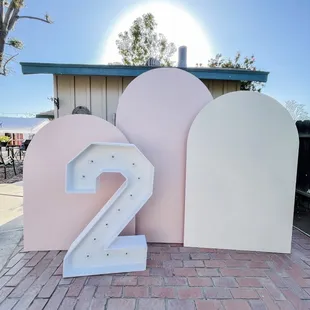 Arch backdrops and marquee #2
