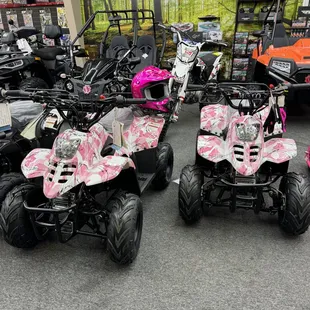 Pink camo ATV for kids