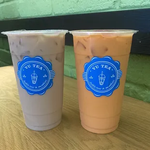 Jasmine Milk Tea and Thai Milk Tea