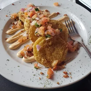a plate of food on a table