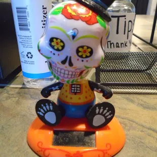 Another Mexican skeleton - this one is on the front counter.