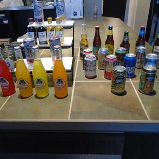 Lots of interesting beverages to choose from - plus a standard soda fountain.