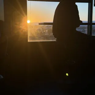 Sunset view from bar.