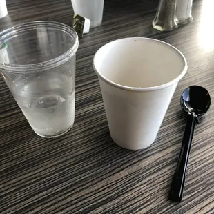 Plastic and paper cups