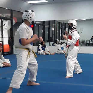 Sparring Friday. Kids having fun.