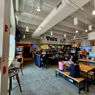 the interior of a restaurant