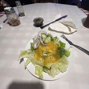 Side salad. A little small but fresh.