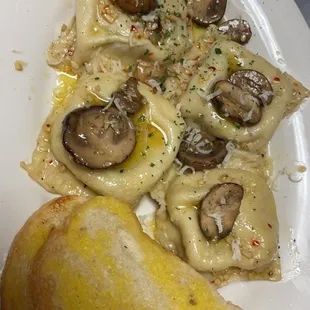 Portabella Mushroom ravioli