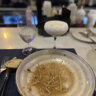 Chicken masala, and one of Joe&apos;s dessert drinks